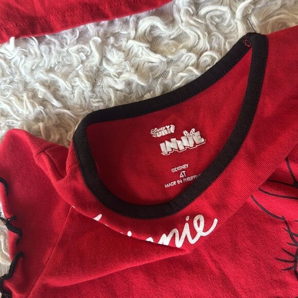 Disney’s Minnie Mouse Long Sleeve & Short Sleeve Bundle Set Size 4T - Picture 4 of 5